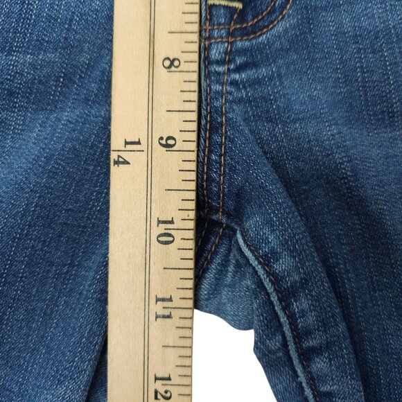 American Eagle Super Stretch Kick Boot Jeans Womens Size 14 Mid Rise Denim - Picture 14 of 15